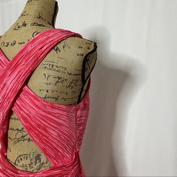 Mary McFadden Pink Pleated Gown - Picture 8 of 10